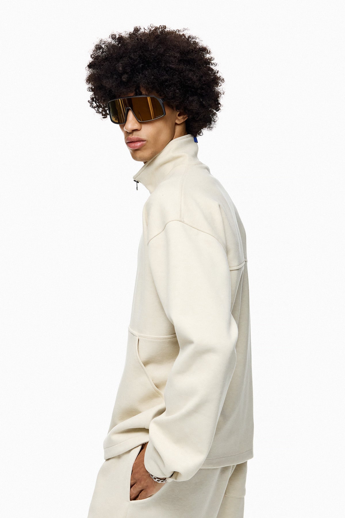 Quarter-Zip Mock-Neck Sweatshirt NERI