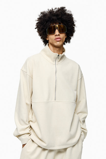 Quarter-Zip Mock-Neck Sweatshirt NERI