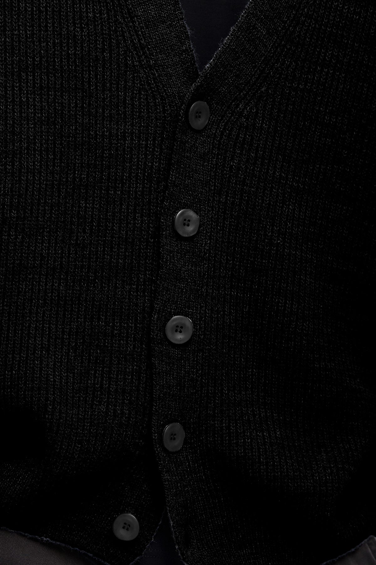 Rib-Knit Cardigan YUKI