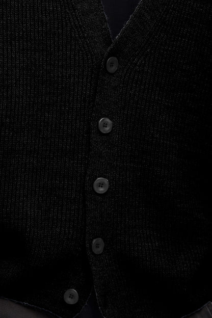 Rib-Knit Cardigan YUKI