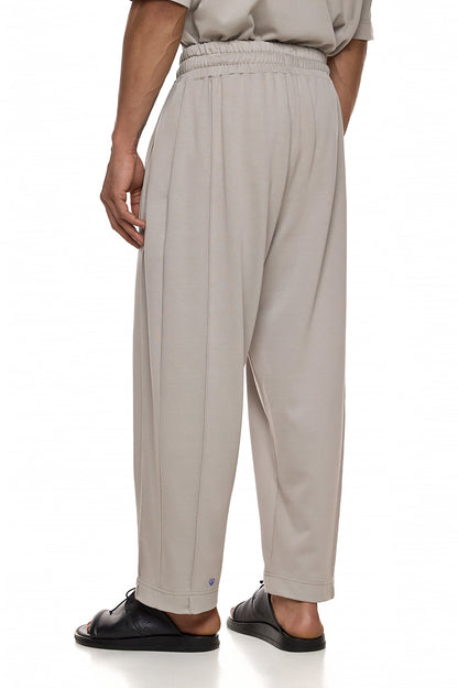 Relaxed Drawstring Trousers with Embroidered Detail – AMATERU