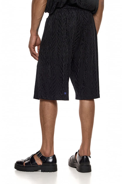 Textured Relaxed Shorts - ASAHI