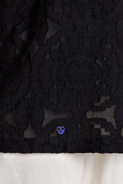 Short Sleeve Jacquard Shirt - KODOO