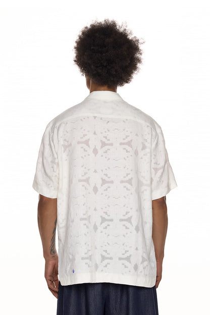 Short Sleeve Jacquard Shirt - KODOO