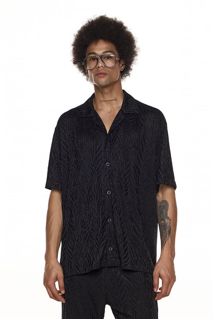 Textured Relaxed Shirt - ASAHI
