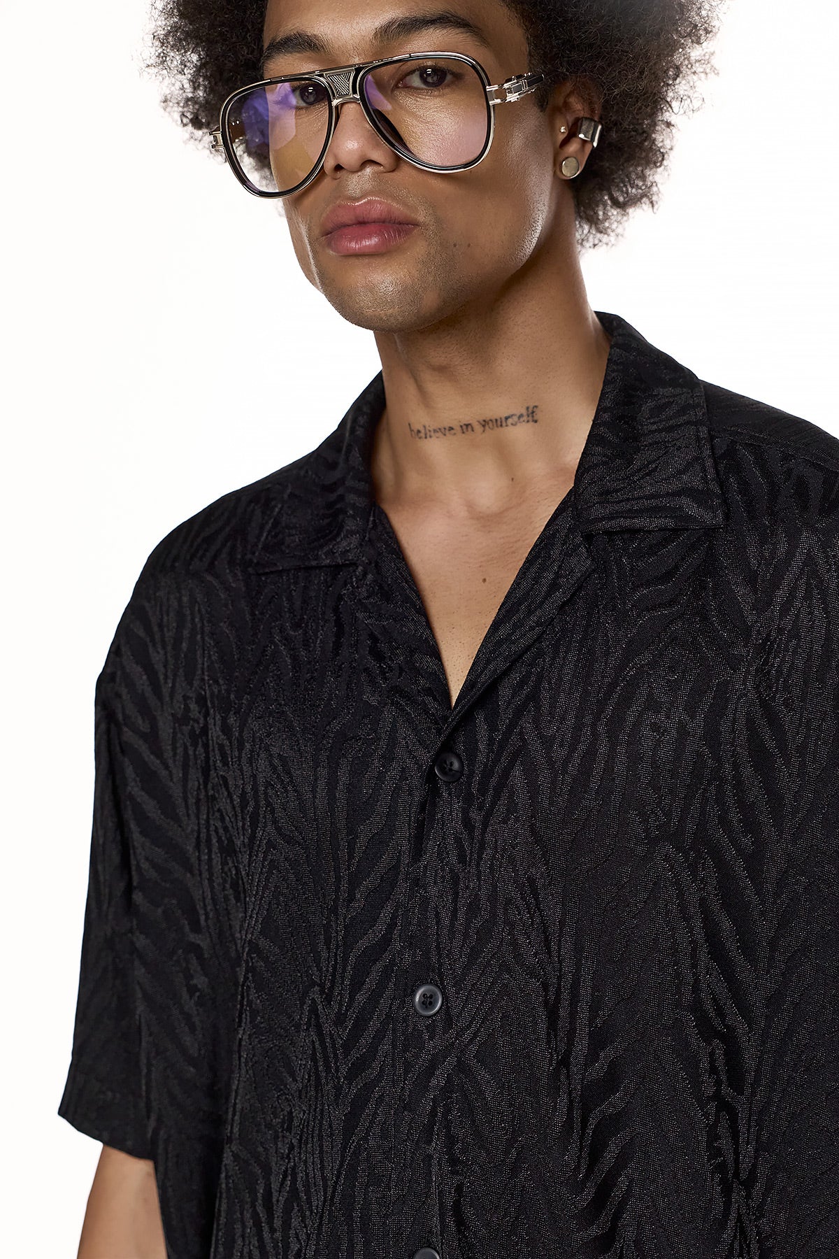 Textured Relaxed Shirt - ASAHI