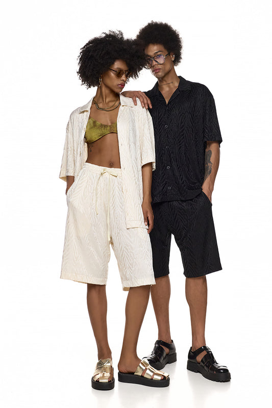 Textured Relaxed Shirt - ASAHI