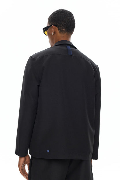 KAGE Double-Breasted Jacket - Black