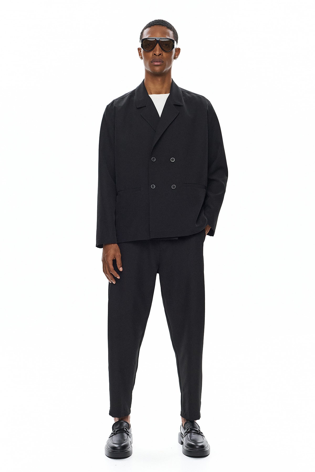 KAGE Double-Breasted Jacket - Black
