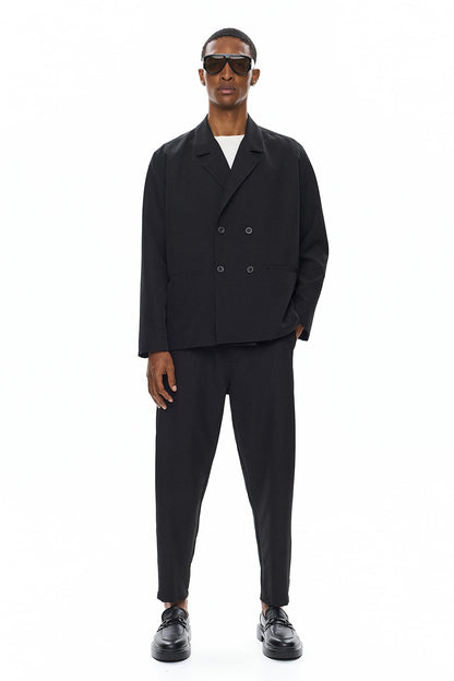 KAGE Double-Breasted Jacket - Black
