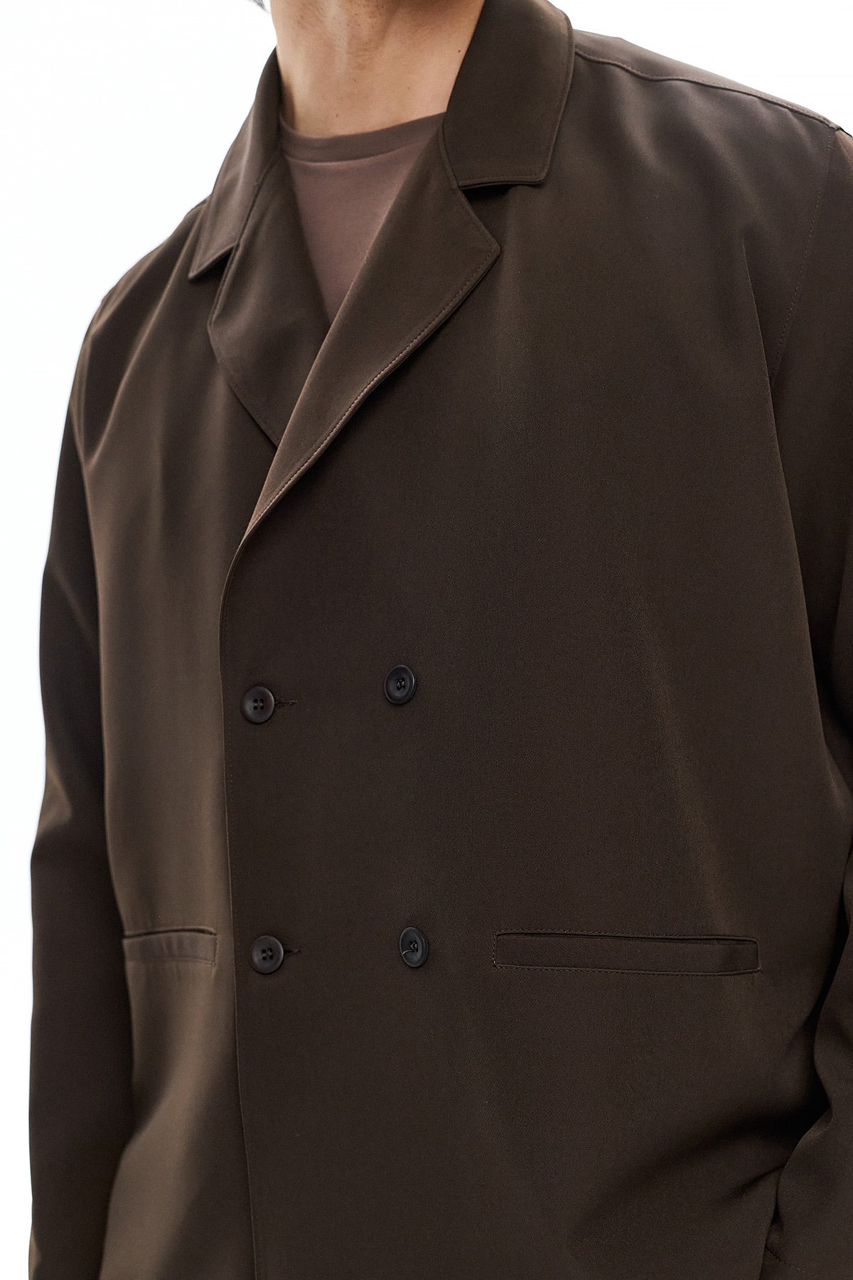 KAGE Double-Breasted Jacket - Brown
