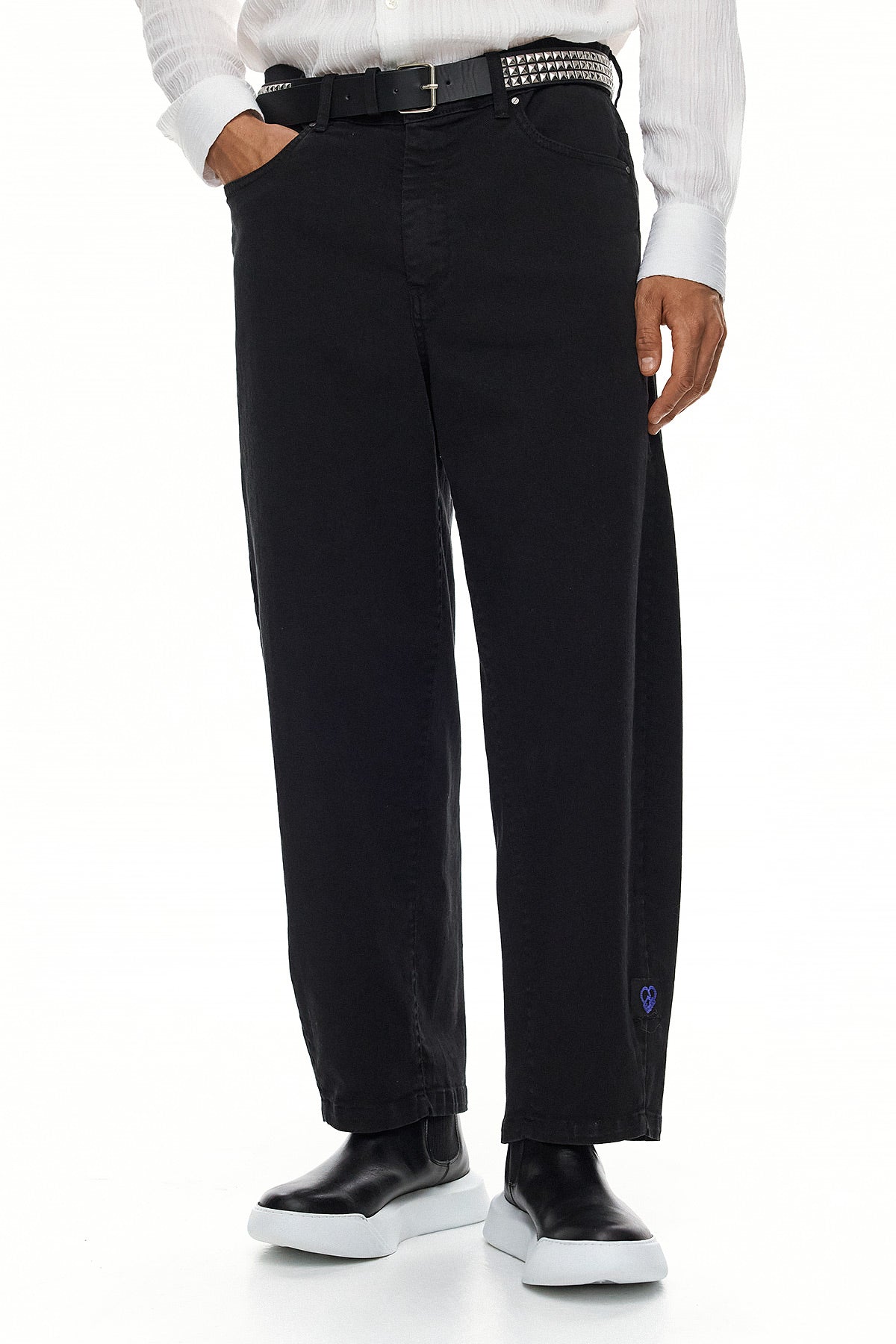 KAI Sculpted Wide-Leg Jeans – Black