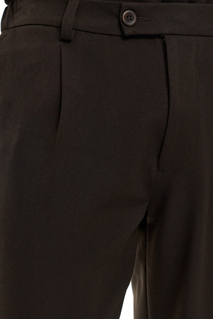 SEIJAKU Tailored Trousers – Brown