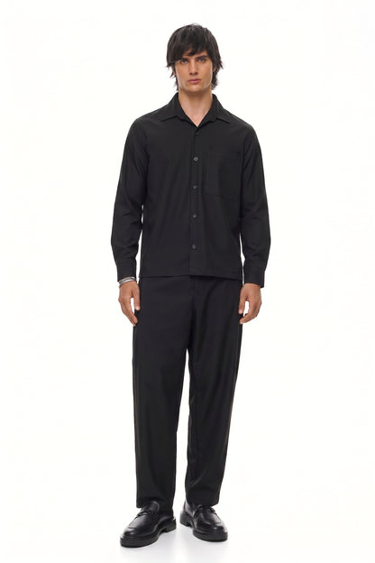 CHŌWA Relaxed Tapered Trousers – Black