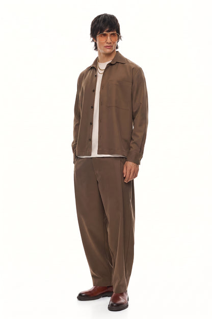 CHŌWA Relaxed Tapered Trousers – Cigar