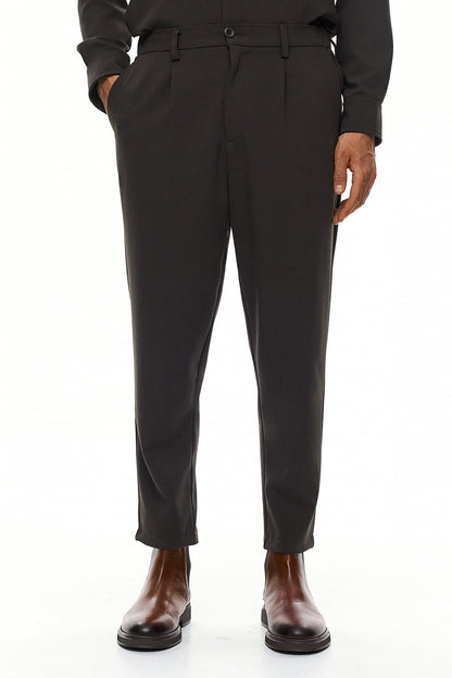 KODO Pleated Trousers – Brown