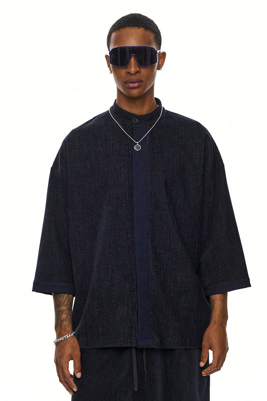 GENJIRO Kimono Shirt – Blue