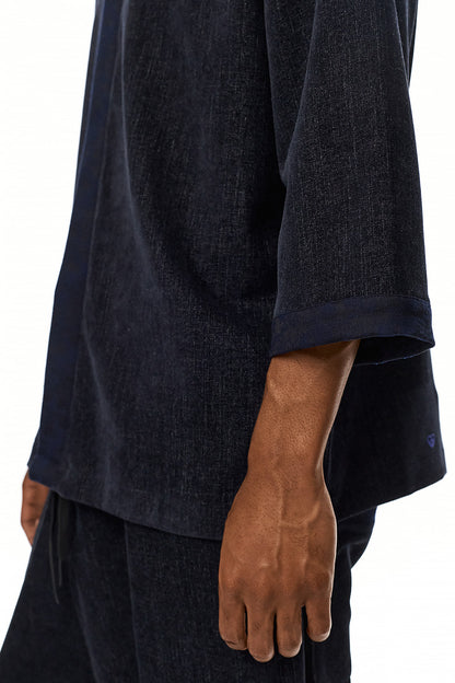 GENJIRO Kimono Shirt – Blue