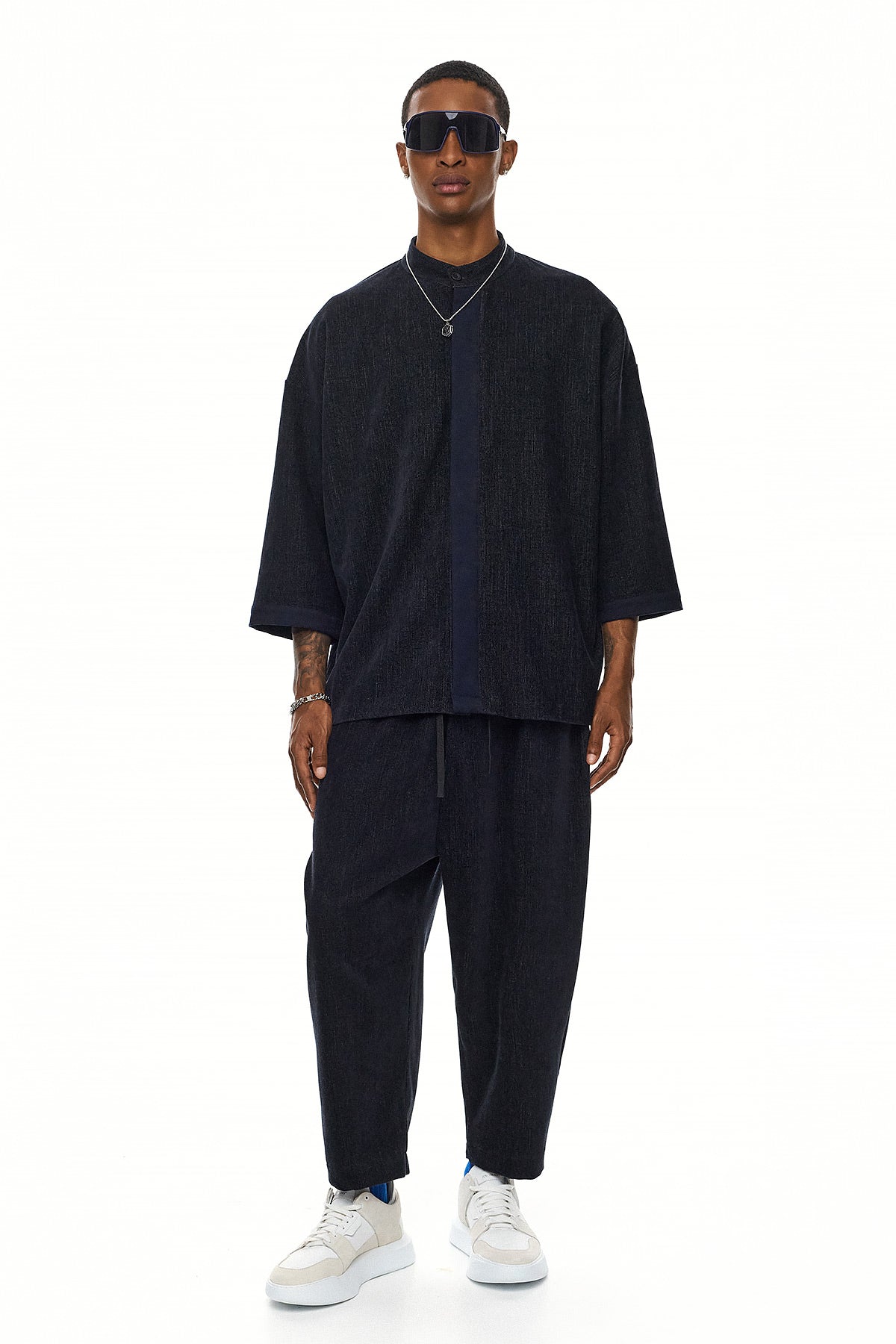 GENJIRO Kimono Shirt – Blue
