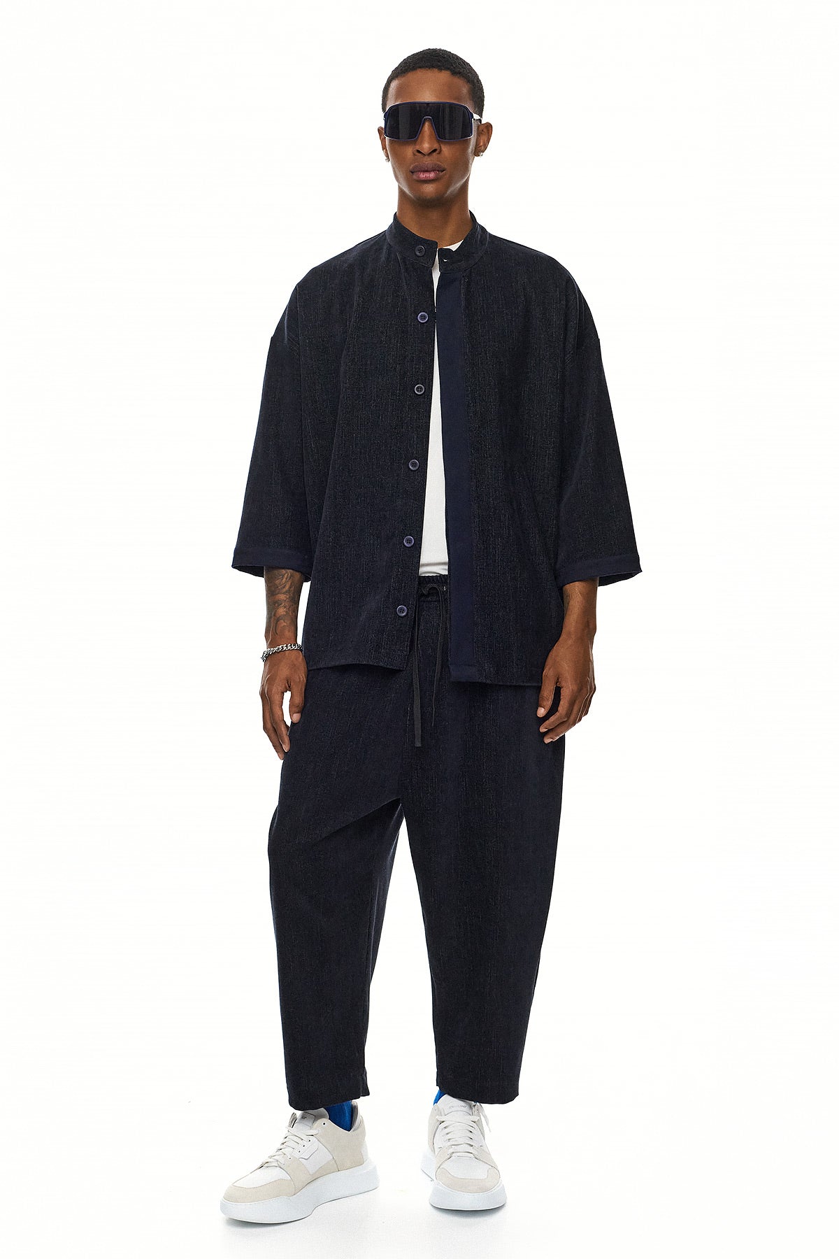 GENJIRO Kimono Shirt – Blue