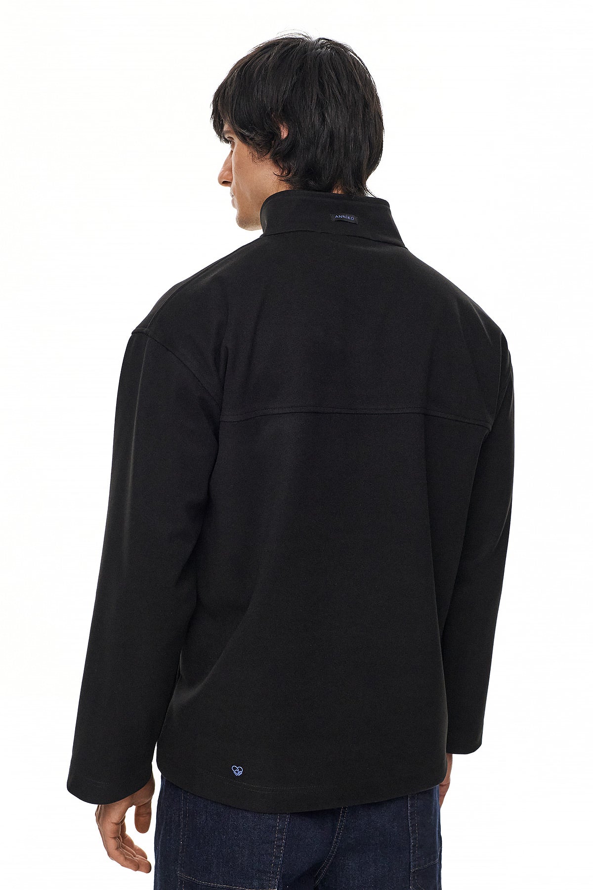 SHIN Half-Zip Sweatshirt – Black