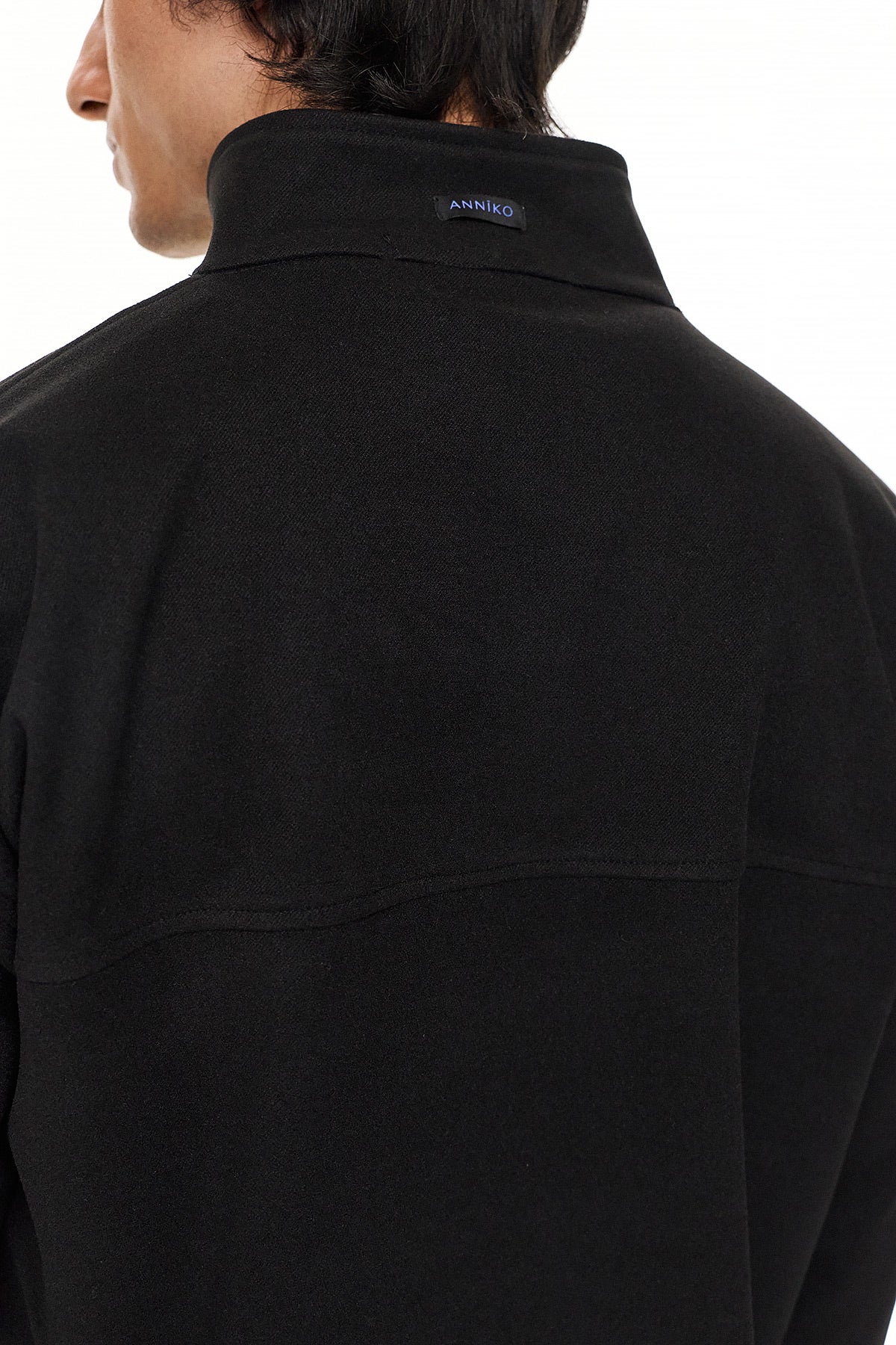 SHIN Half-Zip Sweatshirt – Black