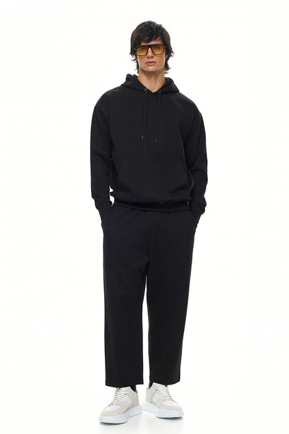 HIKARI Embossed Logo Hoodie – Black